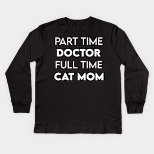 doctor cat Kids Long Sleeve T-Shirt